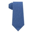 thumbnail image 1 of TOMMY HILFIGER Mens Blue Textured Solid Cotton Classic Neck Tie, 1 of 3