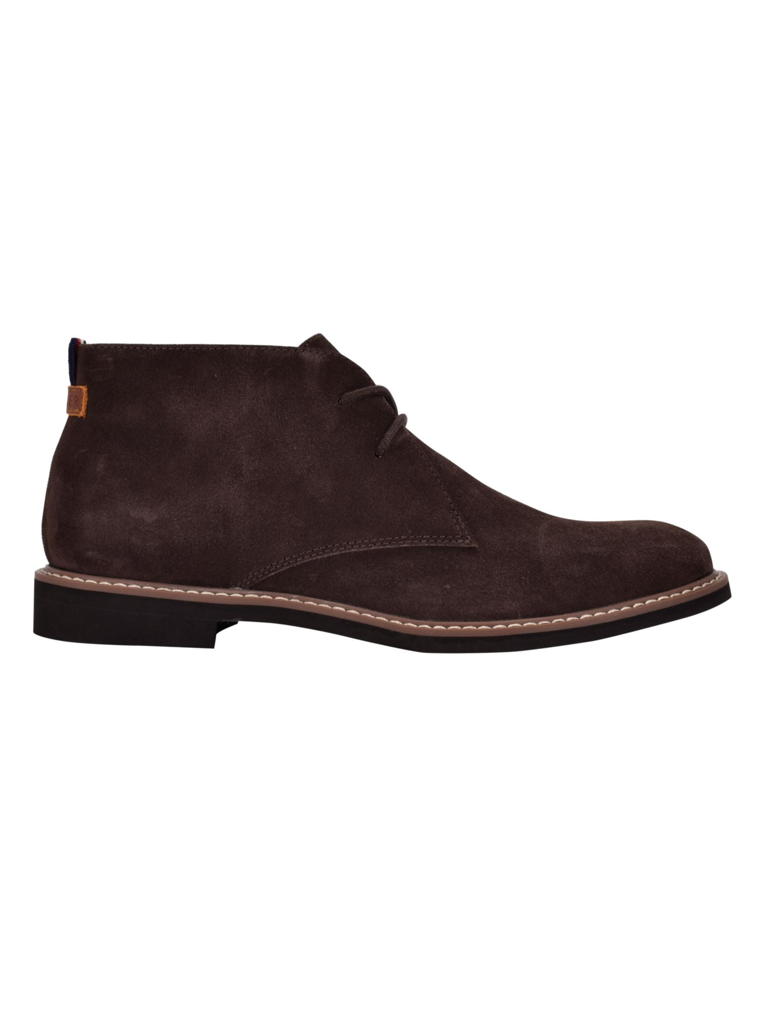 TED BAKER LONDON Mens Brown Karusl Round Toe Block Heel Lace-Up Leather Boots Shoes main image 0