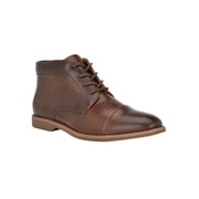 TOMMY HILFIGER Mens Brown Heel Pull-Tab Cushioned Rawstin Cap Toe Lace-Up Chukka Boots 8.5 M