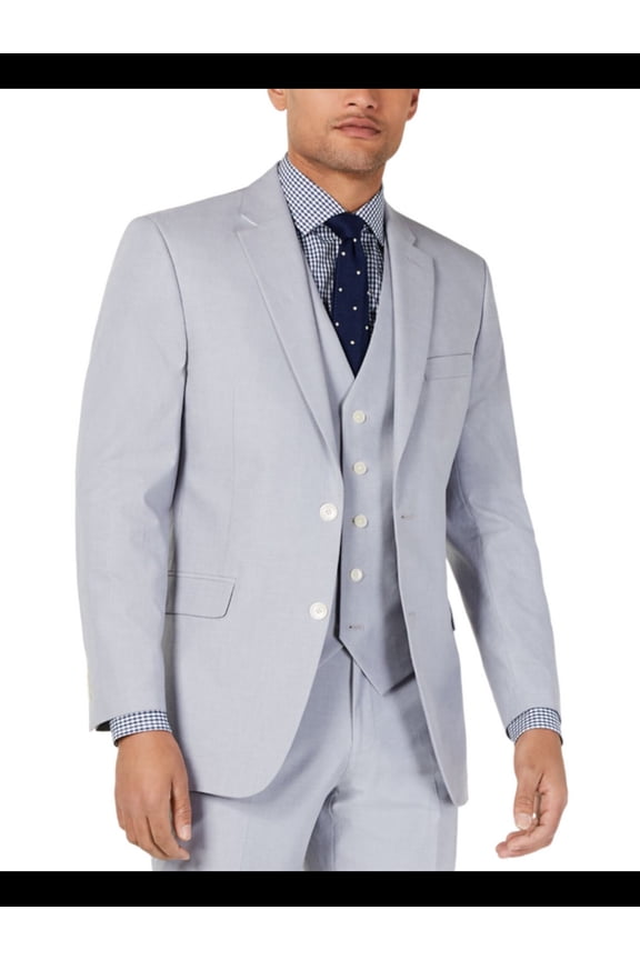 Mens Colby Gray Lined Single Breasted Stretch Stretch Suit Separate Blazer Jacket 44R