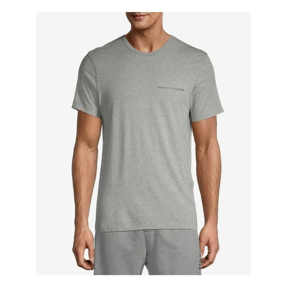 TOMMY HILFIGER Mens Gray Heather Short Sleeve Classic Fit T-Shirt S