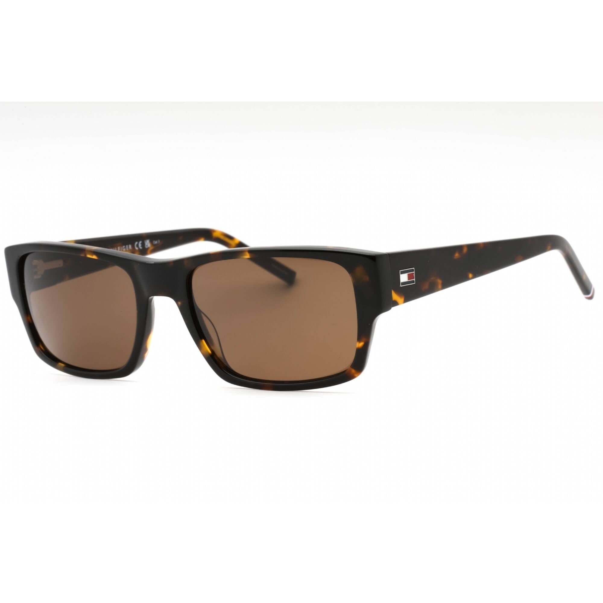 Tommy Hilfiger Brown Rectangular Men's Sunglasses TH 2017/S 0086/70 56