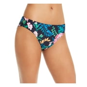 TOMMY HILFIGER Womens Navy Tropical Print Stretch Lined Moderate Coverage Classic Scoop Swimsuit Bottom XS