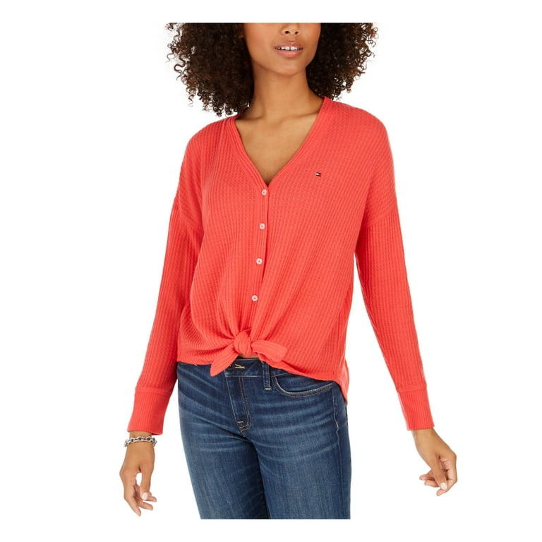 Tommy hilfiger coral sweatshirt hotsell