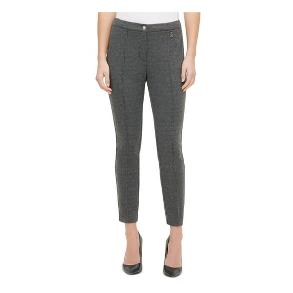 TOMMY HILFIGER Womens Gray Printed Pants Size: 10