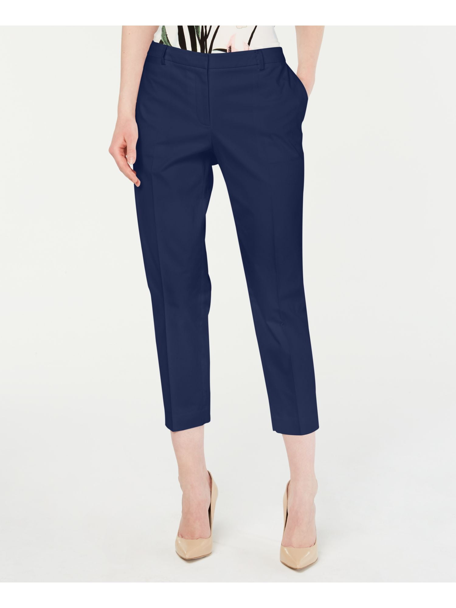 TOMMY HILFIGER Womens Navy Pants Size 12 Walmart