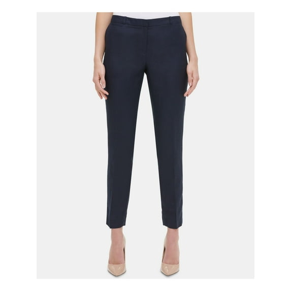 TOMMY HILFIGER Womens Navy Straight leg Pants 6