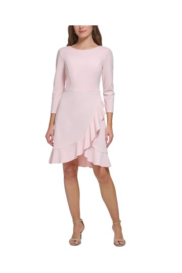 pink tommy hilfiger dress Tommy Hilfiger Women's Short Sleeve Cold Shoulder Crepe Sheath Mini Dress, Hot Pink, 4 at Amazon Women's Clothing store