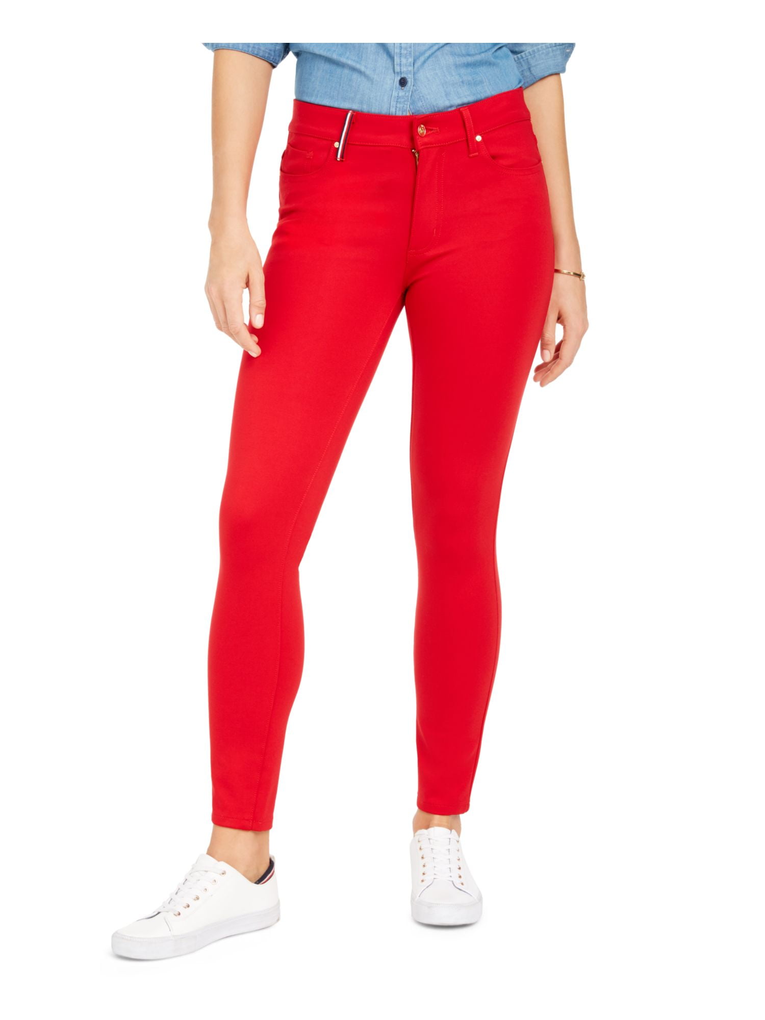Tommy hilfiger 2025 leggings red