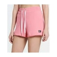 thumbnail image 1 of TOMMY JEANS Womens Pink Knit Pocketed Drawstring Waist Raw Hem Shorts Shorts XL, 1 of 2