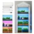 thumbnail image 1 of TOMNK 4 Tier LED Grow Light Greenhouse with Adjustable Height, 3 Color Spectrum, 27.2"W x 12.4"D x 62"H for Indoor Outdoor Plants, 1 of 8