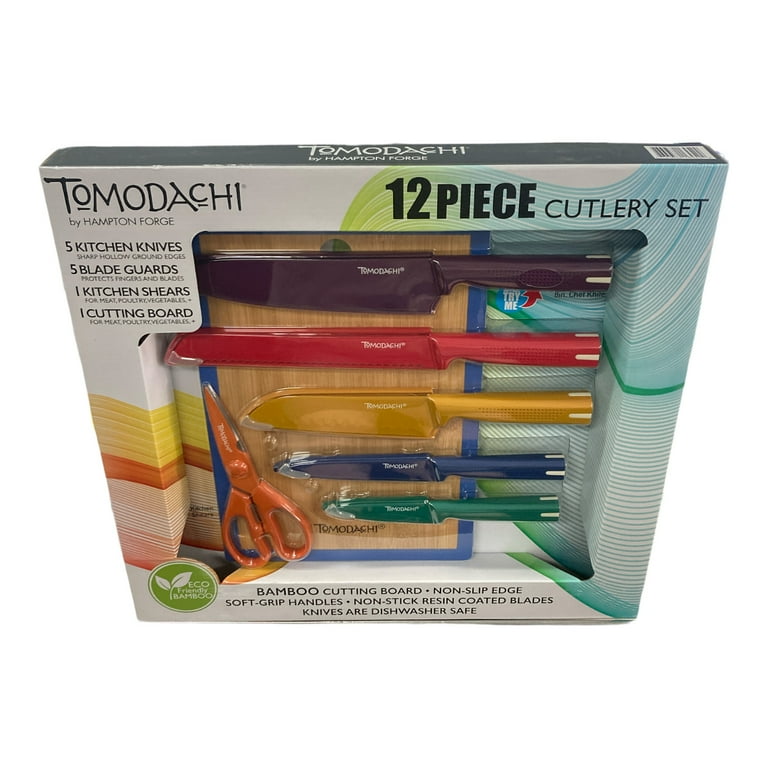 TOMODACHI by Hampton Forge 12-Piece Akita Cutlery Set with Cutting