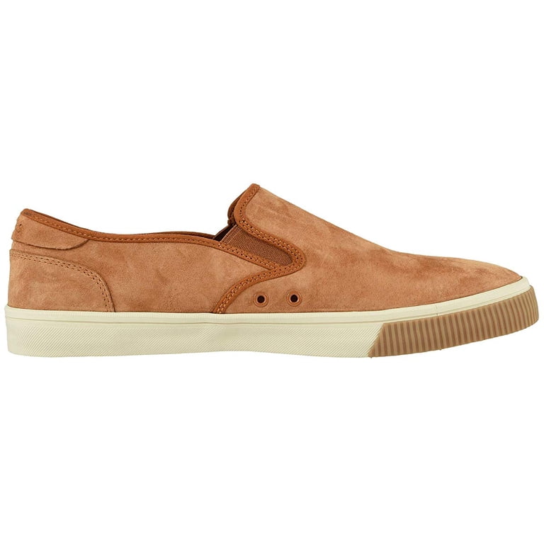 Toms Mens Baja Nubuck Leather Loafers Carmel Brown 8.5 M 