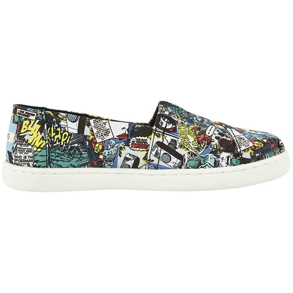 TOMS Kids Alpargata (Little Kid/Big Kid) Multi Marvel Comic Pop Print