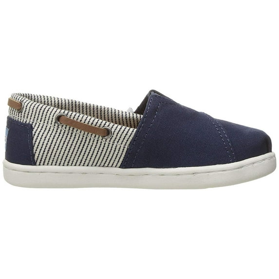 TOMS Kids Bimini (Infant/Toddler/Little Kid) Navy Canvas/Stripes
