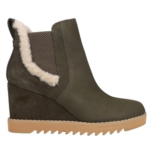 TOMS Maddie Ankle Boot, Tarmac Olive Oiled Nubuck/Suede