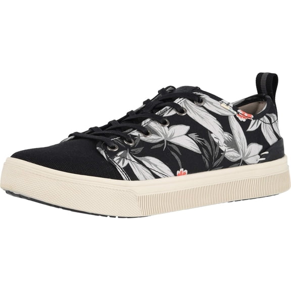 TOMS Men's Trvl Lite Low Sneaker, Size: 8.5 DM US, Color: Black Floral Print