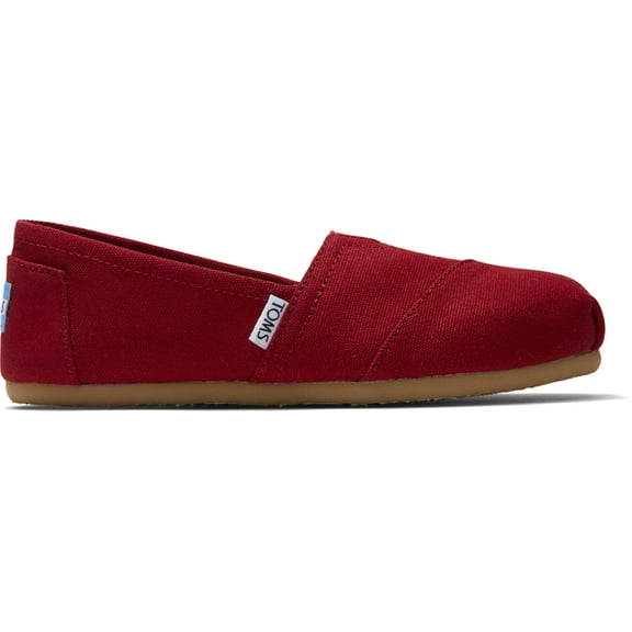 TOMS Mens Espadrilles Alpargata Classic Slip On Canvas Casual Flat Shoes - Red