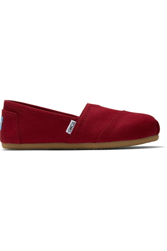 TOMS Mens Espadrilles Alpargata Classic Slip On Canvas Casual Flat Shoes - Red