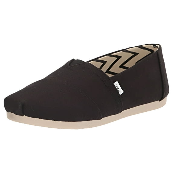 TOMS CLASSIC ALPARGATA CANVAS SHOES BLACK / SIZE 7.5