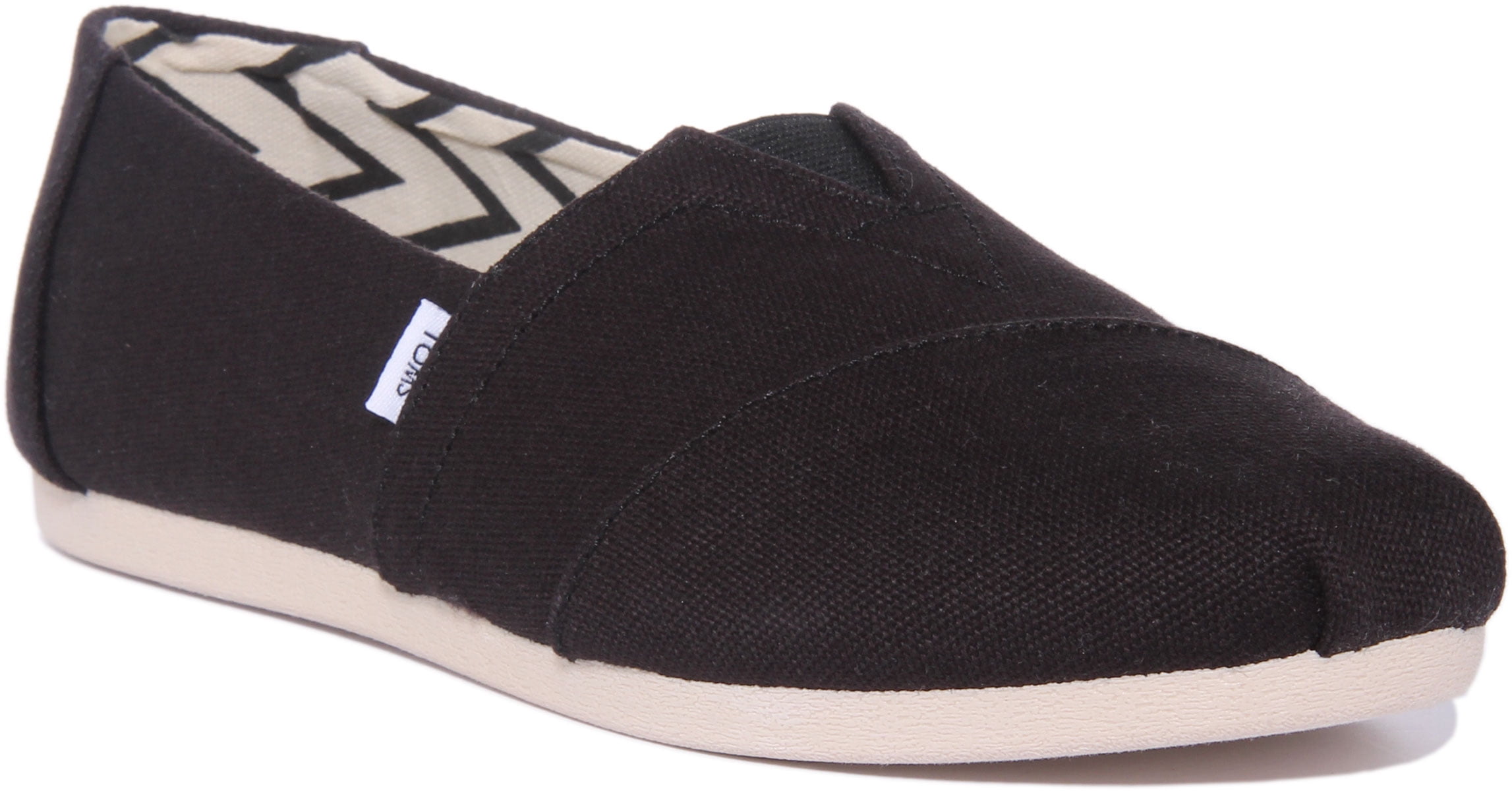 Letter Black - Inspired By Taylor Swift - Sustainably Made Women’s slip-on canvas shoes main image 1