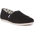thumbnail image 1 of TOMS CLASSIC ALPARGATA CANVAS SHOES BLACK / SIZE 10, 1 of 6