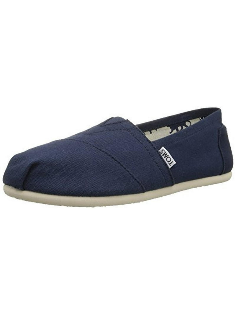 TOMS Women's Classic Flat Navy Alpargata Slip-On