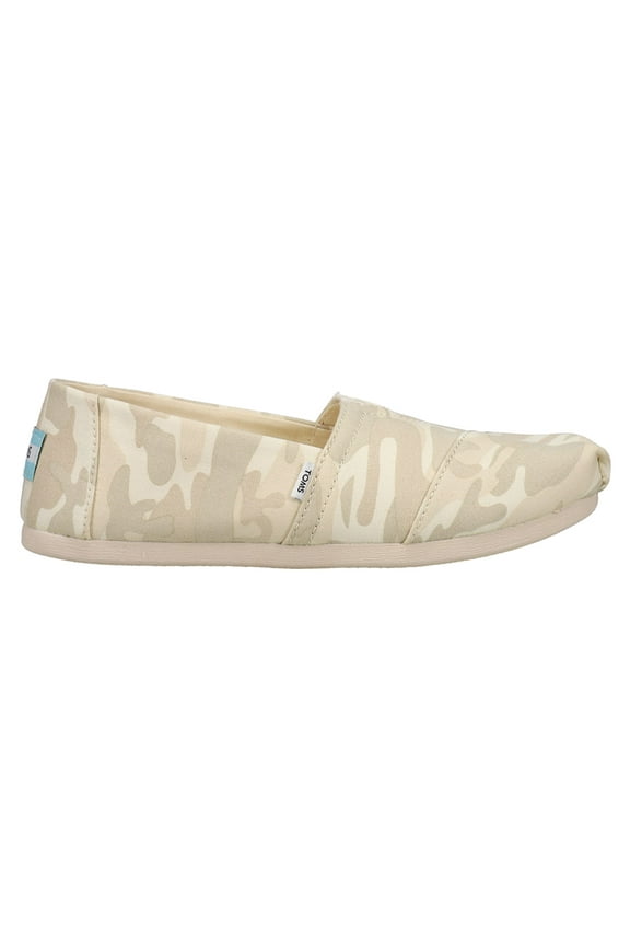 Womens Alpargata Camo Slip On Flats Casual Shoes