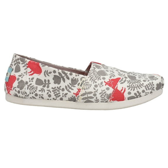 TOMS Womens Alpargata Floral Slip On Flats Casual Shoes