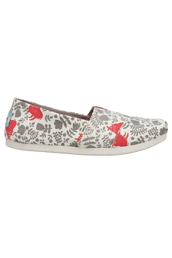 Womens Alpargata Floral Slip On Flats Casual Shoes