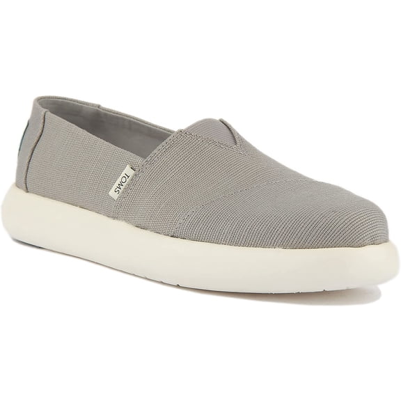 TOMS Womens Alpargata Mallow Slip On Flats Flats Casual - Yellow 5.5 Grey
