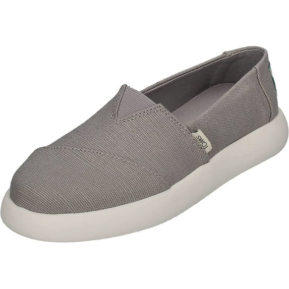 TOMS Womens Alpargata Mallow Slip On Flats Flats Casual - Yellow 6 Drizzle Grey Canvas