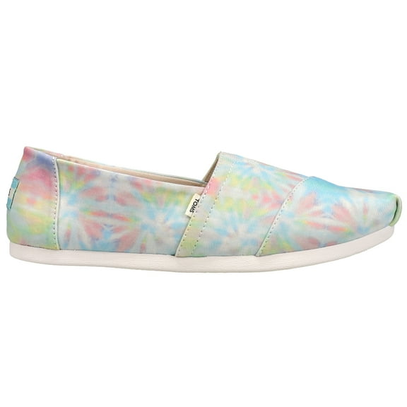 TOMS Womens Alpargata Tie Dye Slip On Flats Casual Shoes