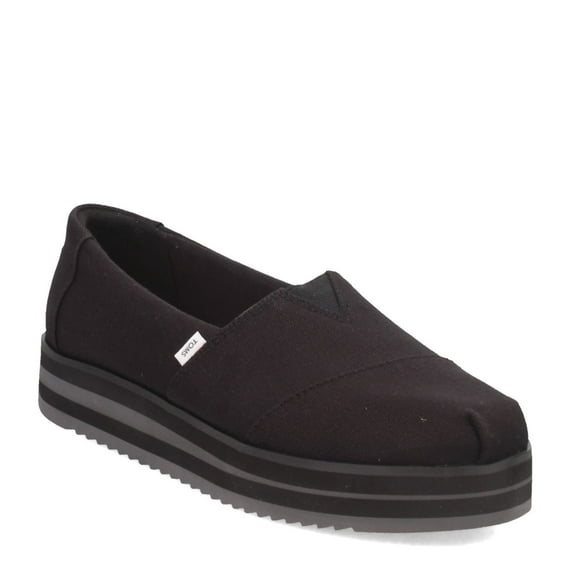 TOMS Womens Alpmid P Loafer Flat, Black, 8.5 US