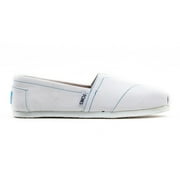 TOMS Womens Classic Canvas Slip On Casual Shoes, White
