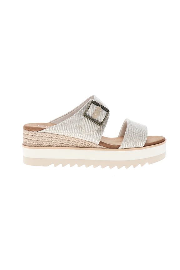 Womens Diana Buckle Platform Wedge Casual Shoes