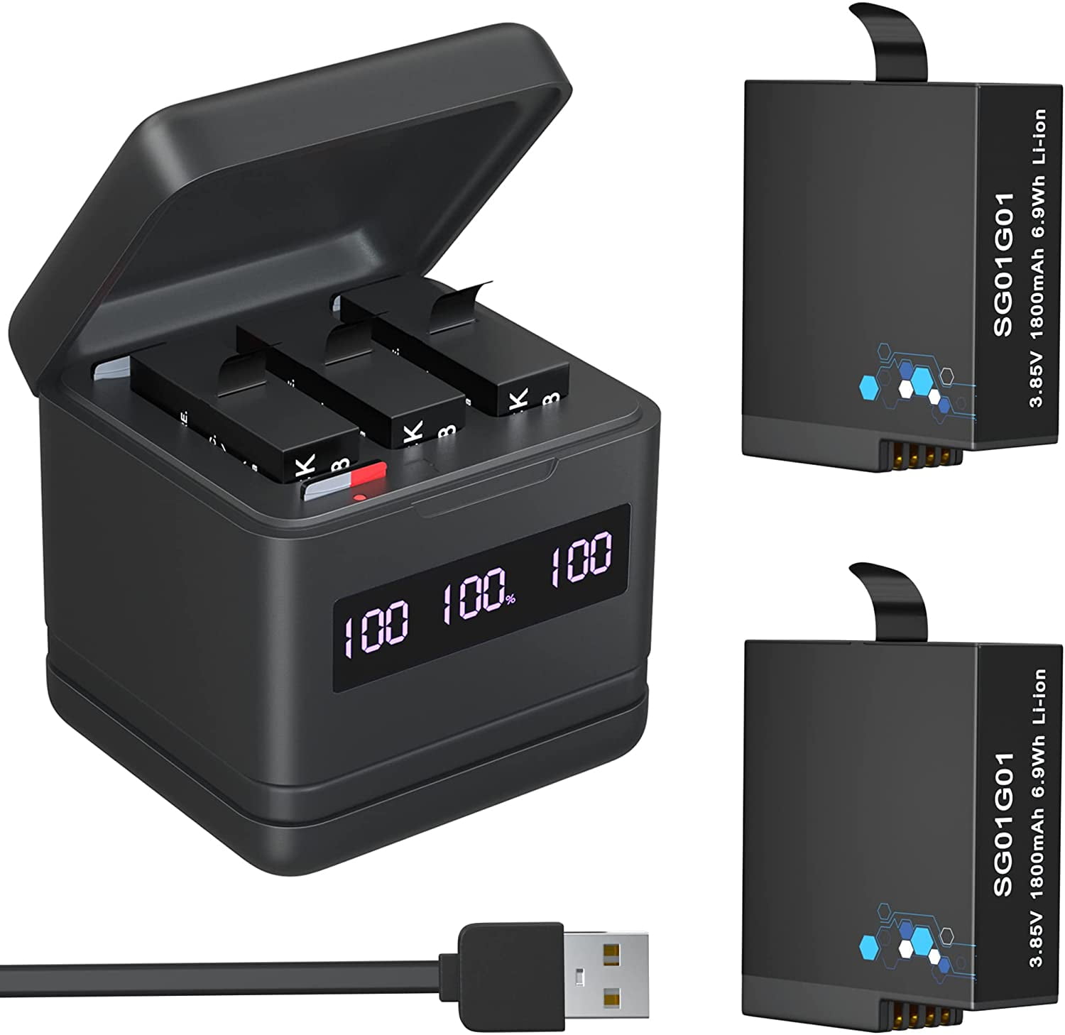 TOMSHEIR Hero 876 بطرية 2-Pack 1800mAh وشان مصر Ubuy - Main Image