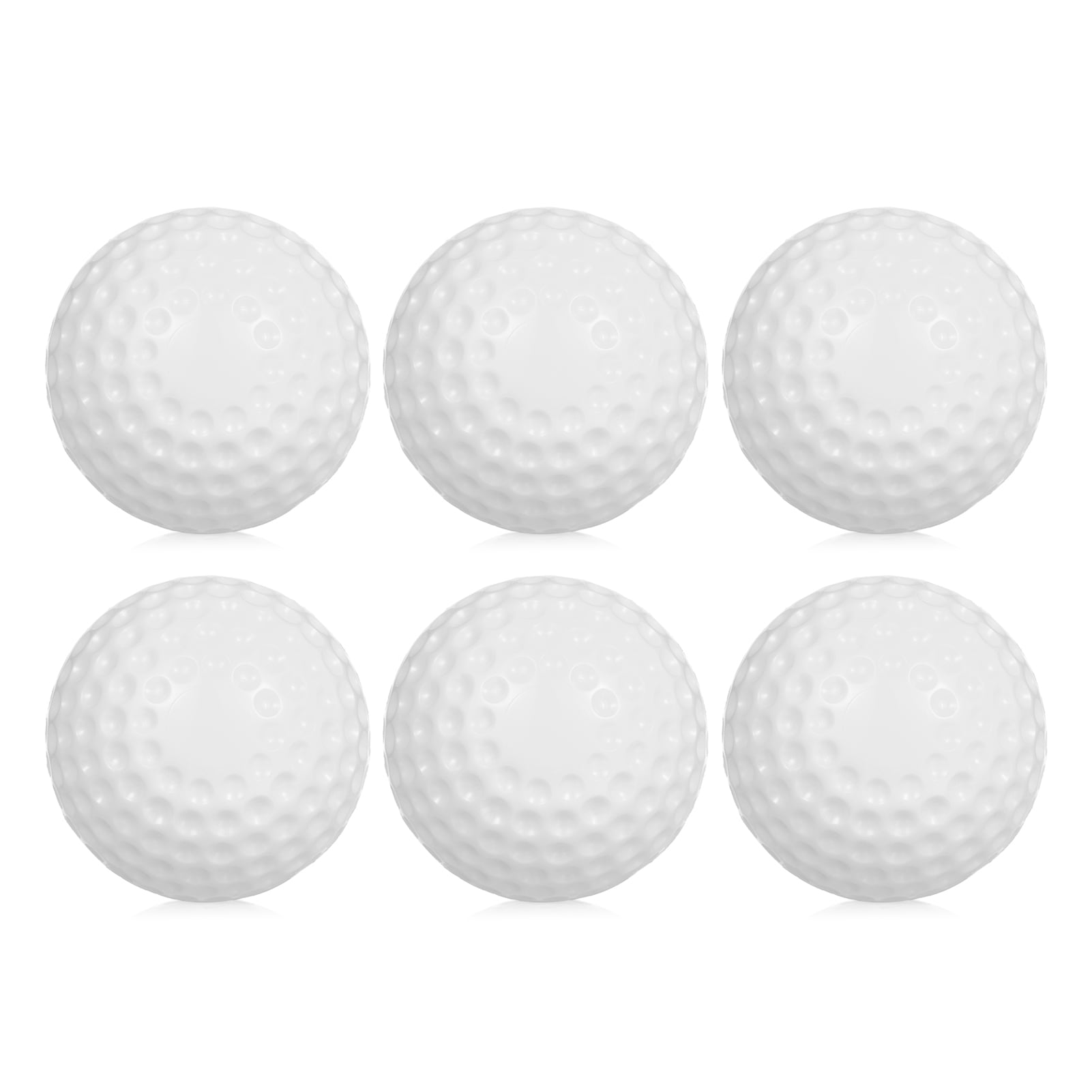 TOMSHOO 6 Pack Dimpled Baseballs, 9Inch Pitching Machine Baseballs for