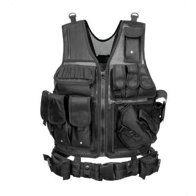TOMSHOO Airsoft Vest, Vest MultiPockets Breathable Vest, Outdoor for