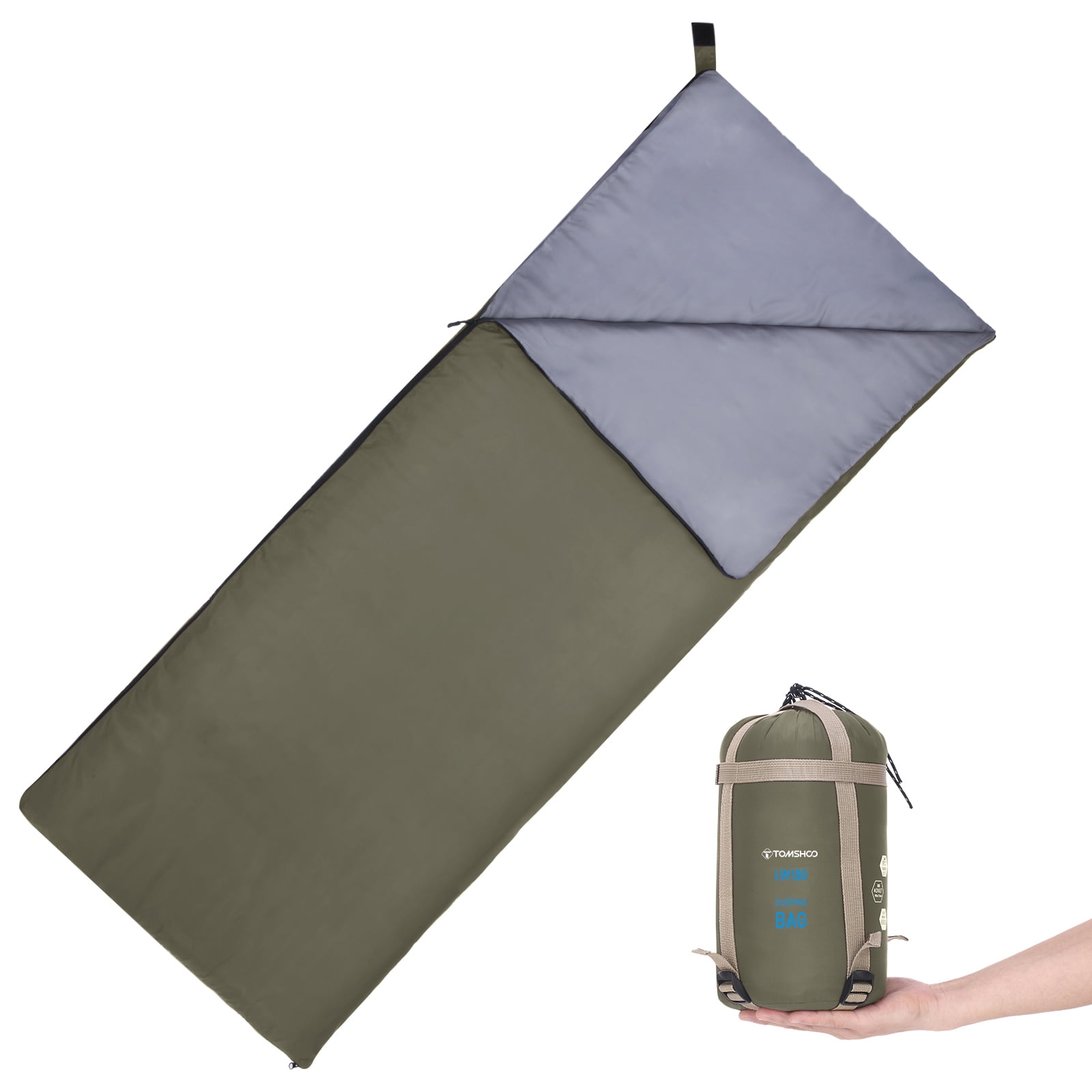 TOMSHOO Camping Sleeping Bags Waterproof Backpacking Sleeping Bags,30"X75"