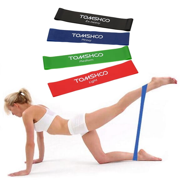 TOMSHOO Exercise Resistance Loop Bands, Blue Latex Fitness Band for Strength Training, Gym Workout & Physical Therapy