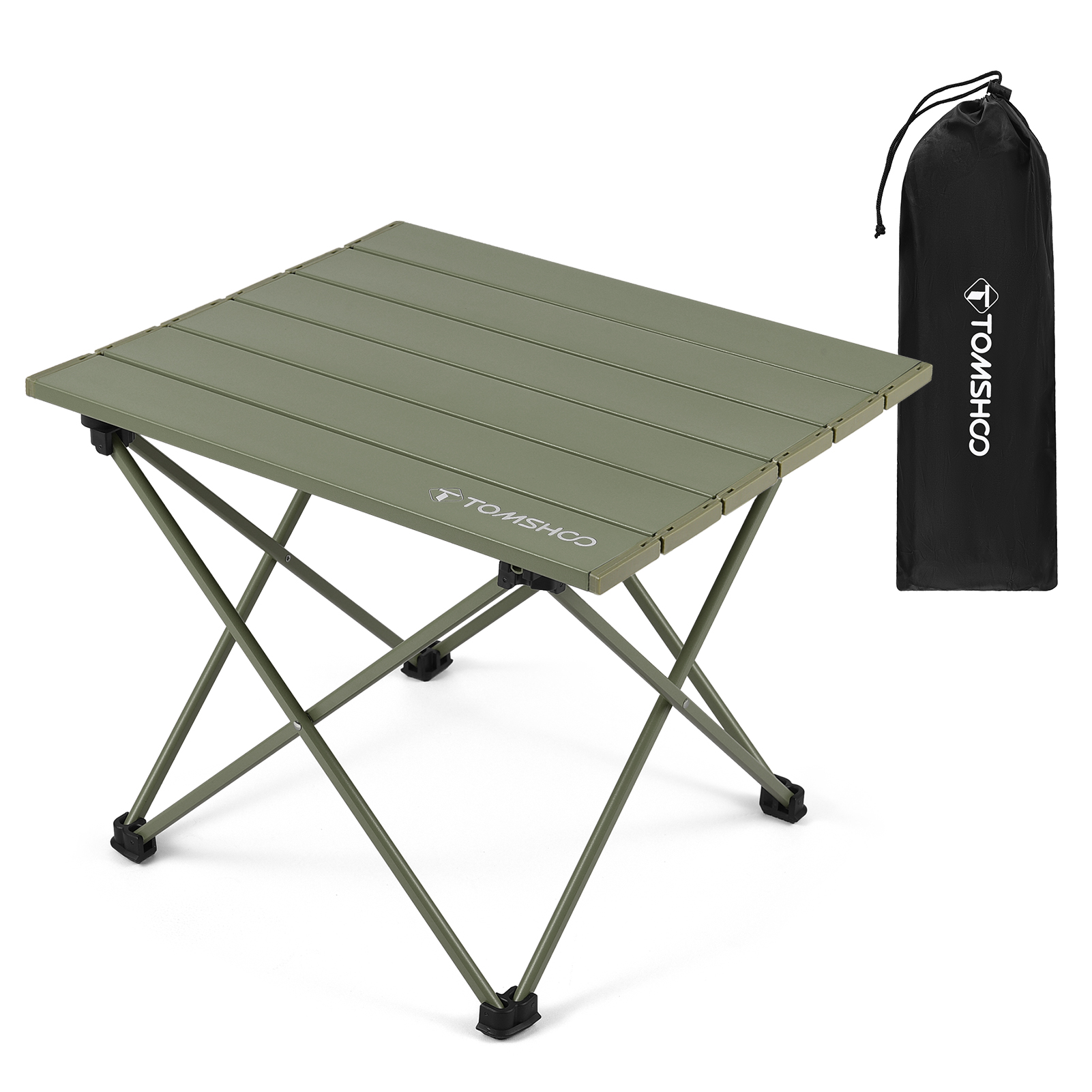 TOMSHOO Folding Camping Table Portable Lightweight Aluminum Camping Table for Backpacking