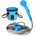 thumbnail image 1 of Portable Camping Shower Outdoor 12V Shower Pump with 20L Collapsible Bucket for Camping Hiking Backpacking Travel Beach Pet Bath Flowering, 1 of 10