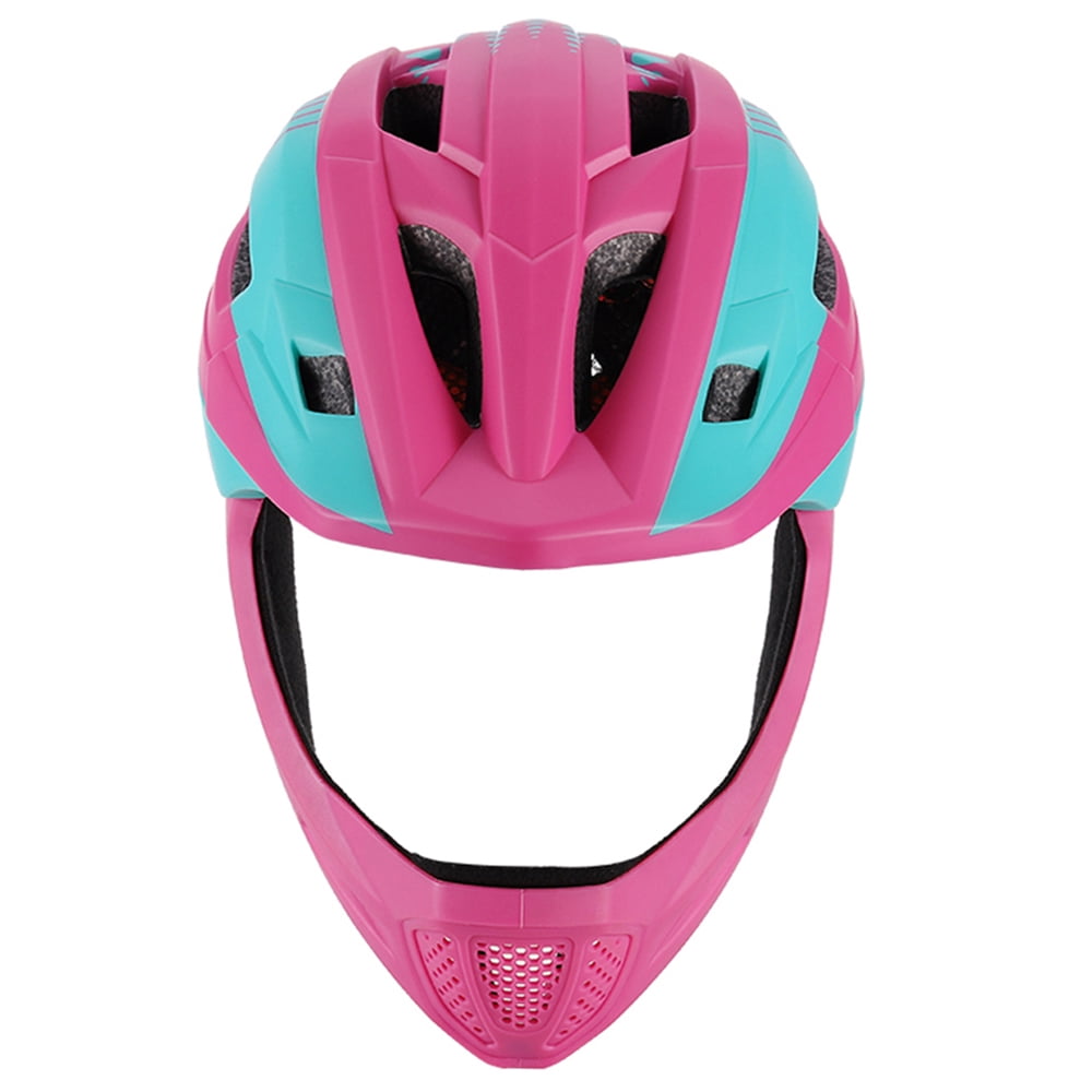 TOMSHOO Kid Bike Full Face Helmet Children Safety Head Guard for