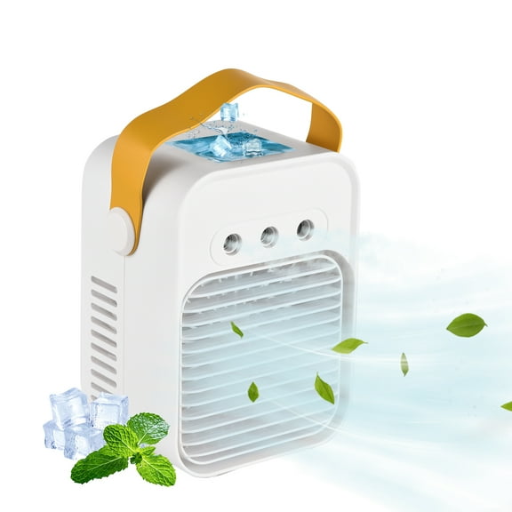 TOMSHOO Portable Air Conditioner 2000 BTU (1500 BTU DOE) 100 Sq Ft Portable Air Conditioner with Humidifier, White