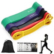 TOMSHOO Resistance Bands Set, 5Pcs Exercise Bands Workout Bands Elastic Bands for Exercise Pull Up Assistance Bands Fitness Bands Assist Set for Body Training, Strength, Weighted Gyms