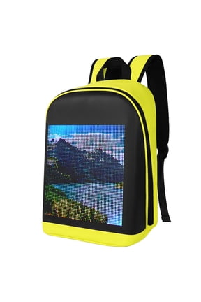 Smart LED Backpack with Colorful LED Sign Panel and Programmable, DIY Laptop Daypack Bag