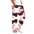 thumbnail image 1 of TOMVIGX Camo Cargo Pants for Men Drawstring Hiking Joggers Straight Leg Elastic Waist Athletic Hiking Work Pants Casual Sweatpants, 1 of 4