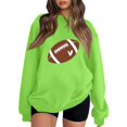 thumbnail image 1 of TOMVIGX Football Sweatshirts for Women Graphic Oversized Casual Sweatshirt Touchdown Family Football Tops Tailgate Party Sunday Funday Outfit, 1 of 5