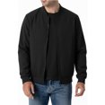 thumbnail image 1 of TOMVIGX Mens Lightweight Bomber Jacket Full Zip Baseball Collar Raglan Sleeve Flight Coat Casual Autumn Winter Outerwear Black 2XL, 1 of 4